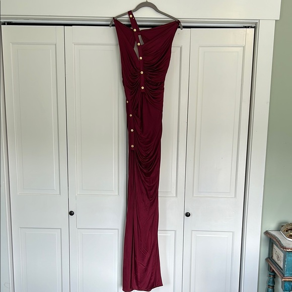Versace Donna Burgundy evening gown NWT - Picture 1 of 7